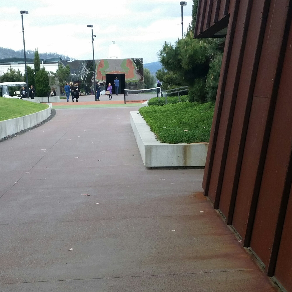 All paths lead to the MONA grand entrance...