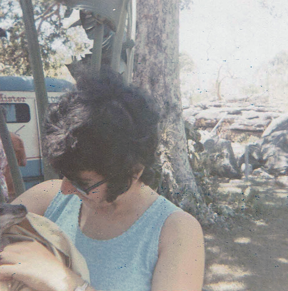 Cheryl with joey (circa 71-72)