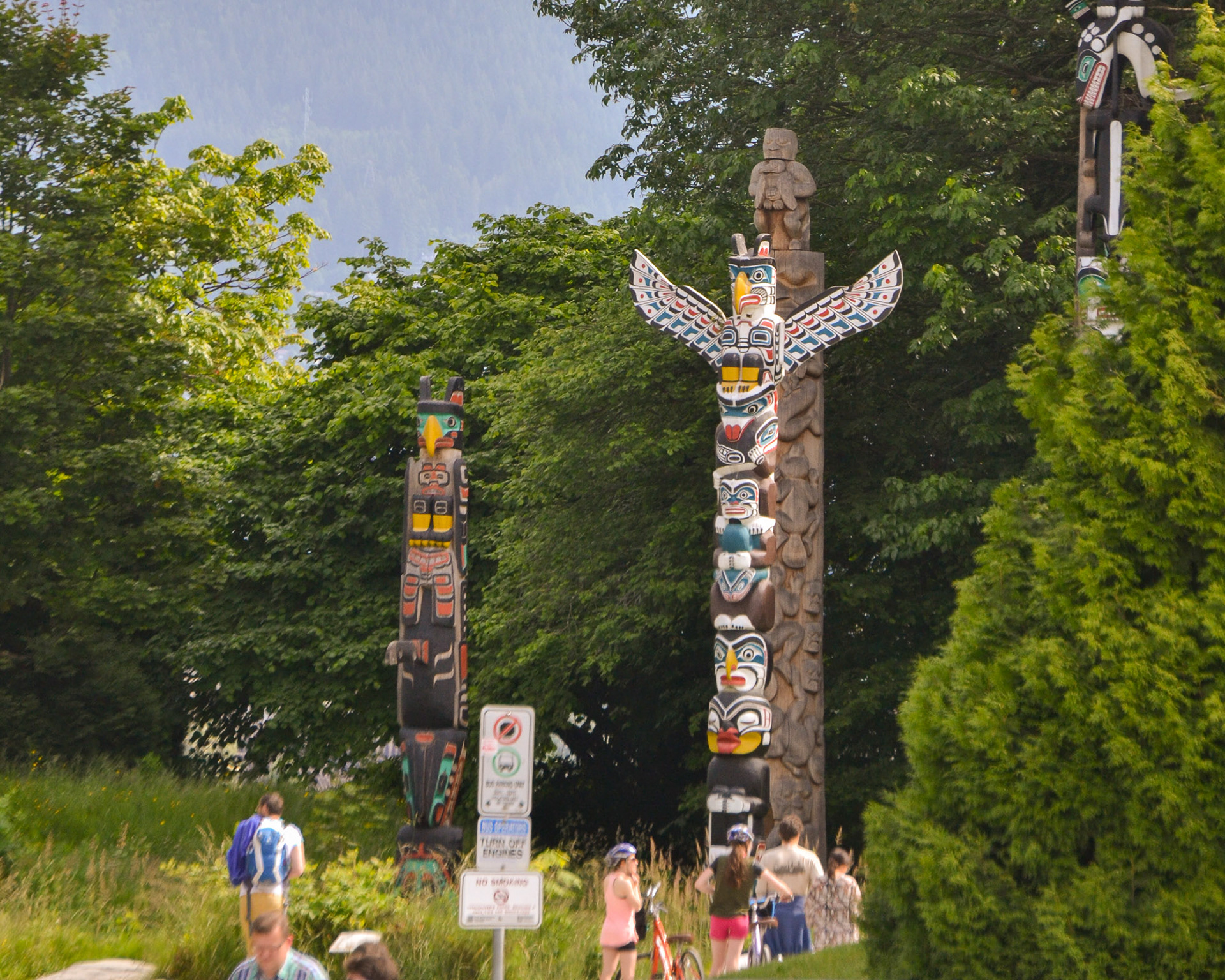 More totems in Stanley Park.