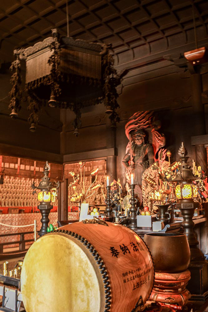 Inside Daishō-in, a historic Japanese Buddhist temple.