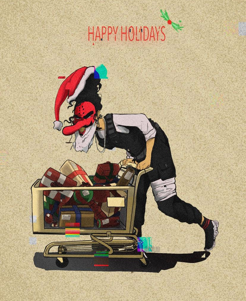 HAPPY HOLIDAYS ILLUSTRATION @KMUIII