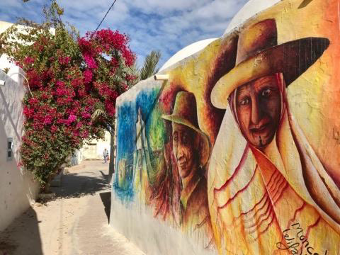 Next stop along #Tunisia's Open Air Galleries : Neighboring Djerba #Island, visited and revisited by #StreetArt Creatives from around the world under the project Djerbahood, through the lens of our guest Philippe Zordan