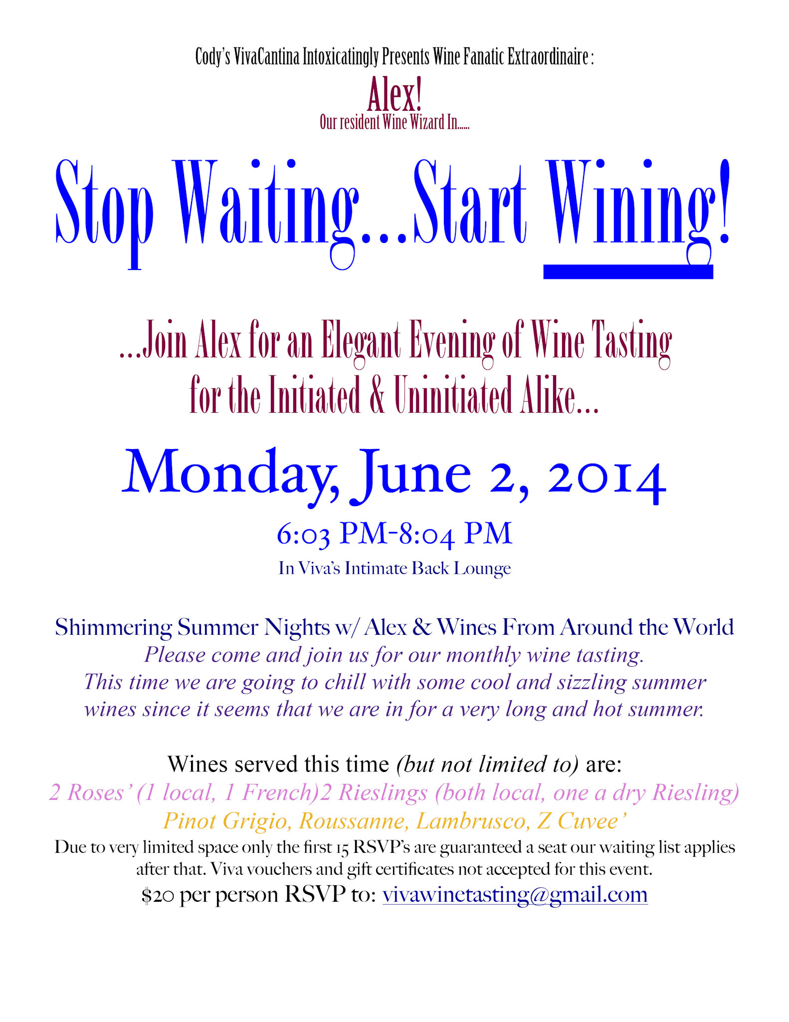 VIVA_Alex wine tasting_2B_flyer by cody