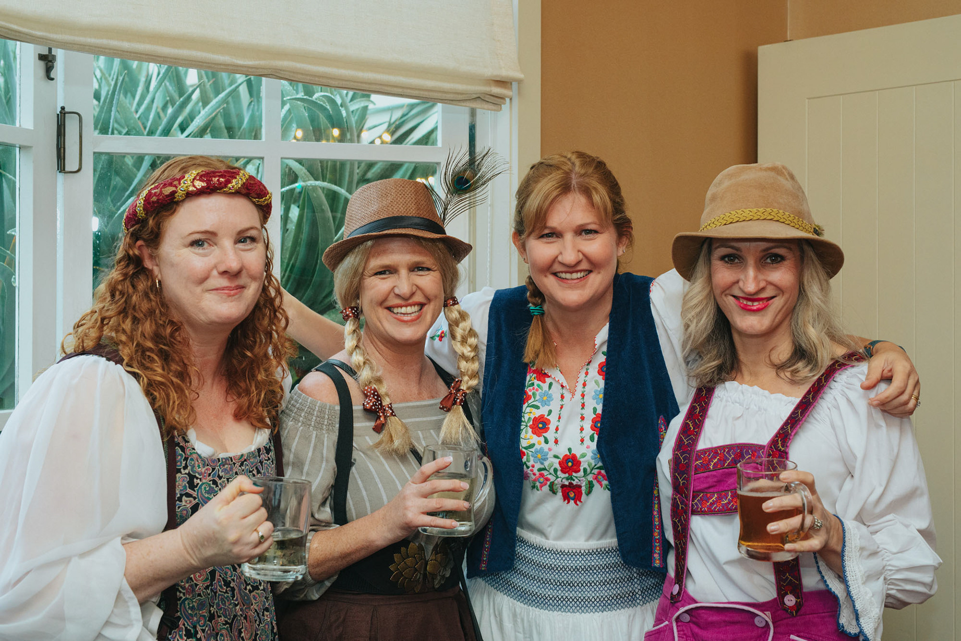 Guests enjoying the festival atmosphere