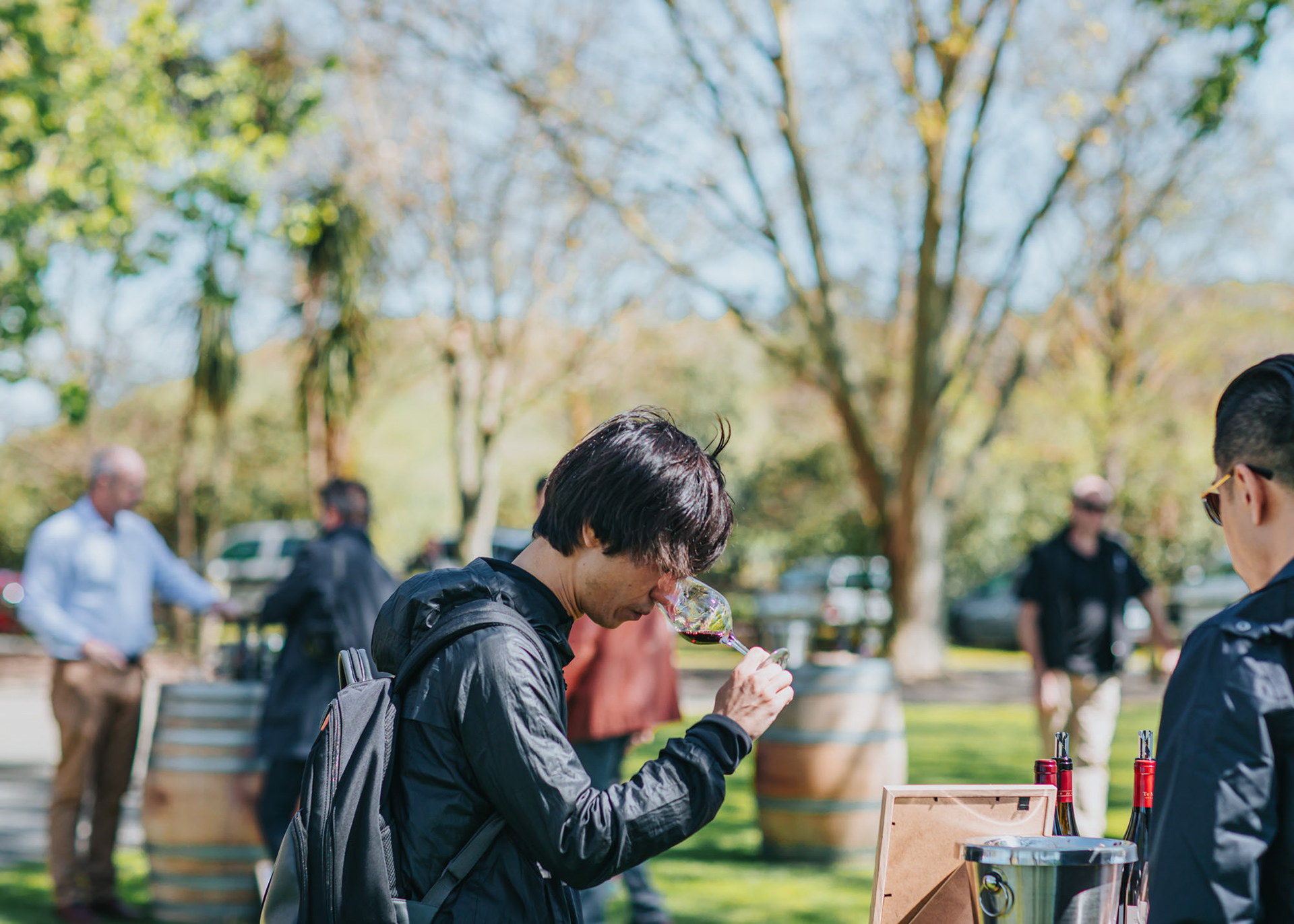 Sommelier tasting at Te Awa Winery, Gimblett Gravels in the Hawke's Bay
