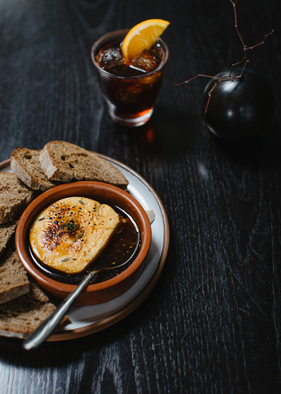 Food offering at Hastings Distillers