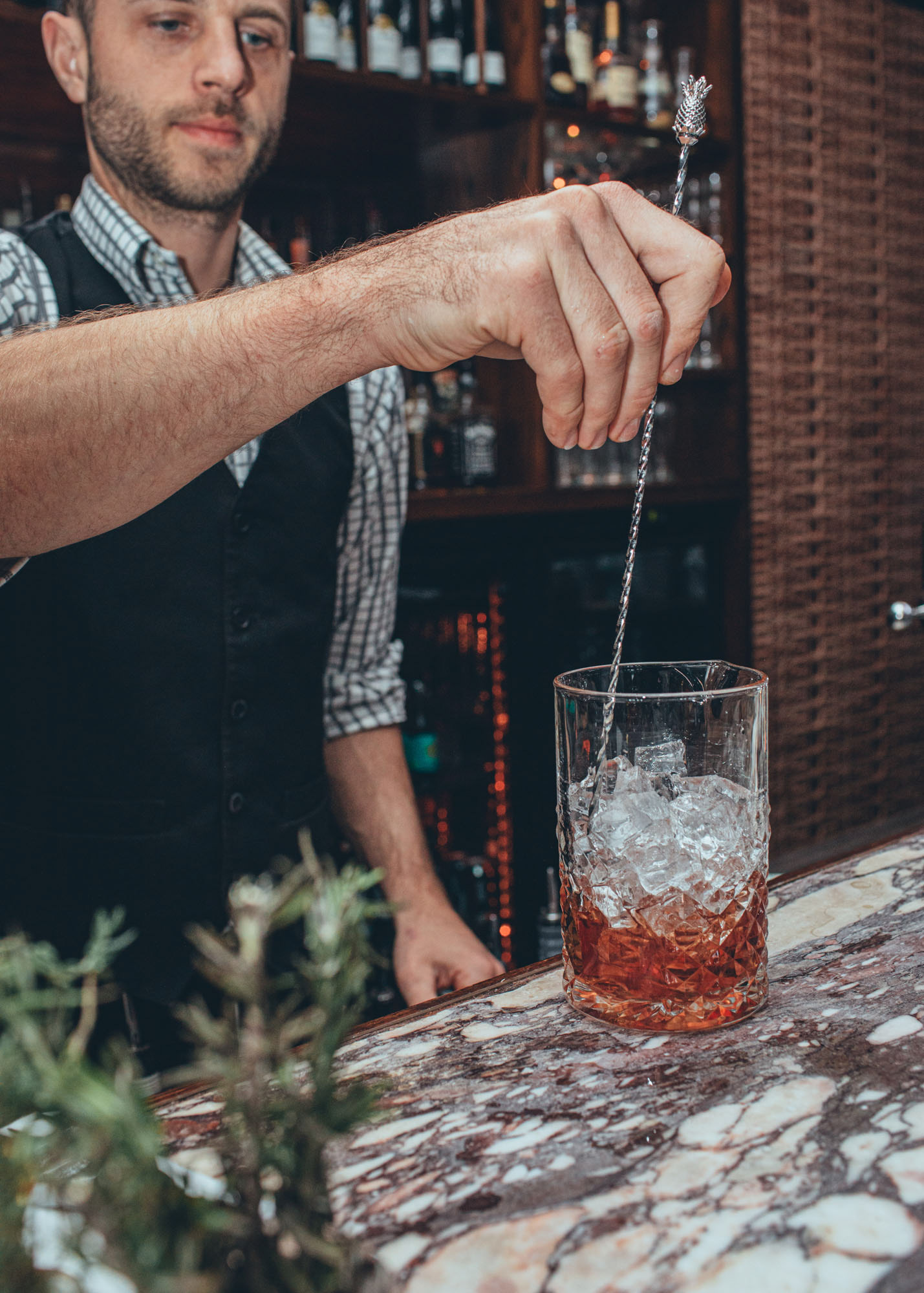 Making cocktails