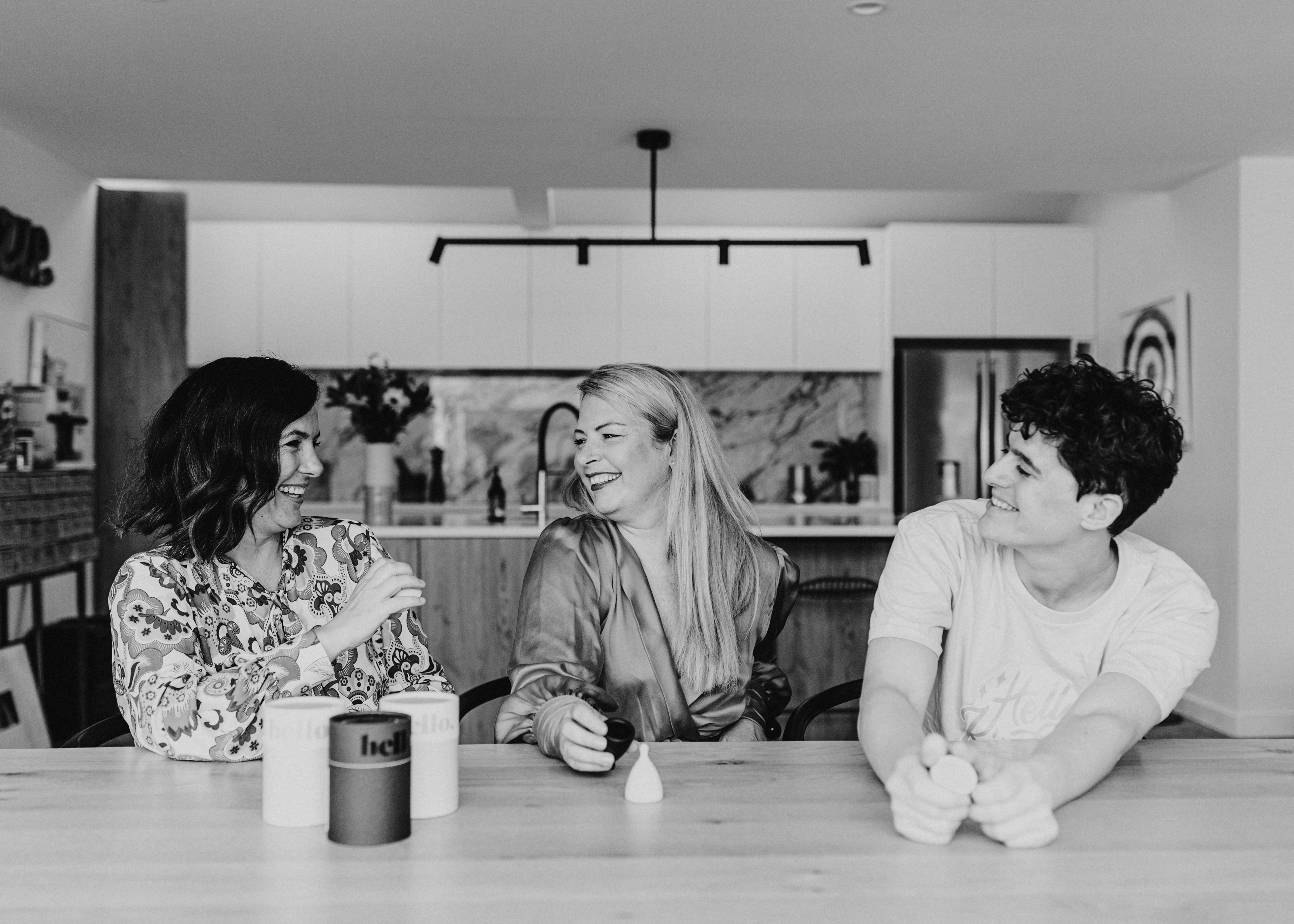 Mary and Robyn talking social media campaign with Rain Dove