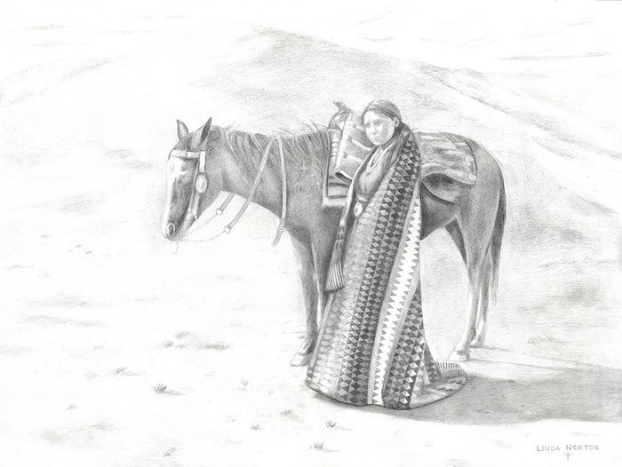 THE LONG JOURNEY 2024 Graphite on paper
