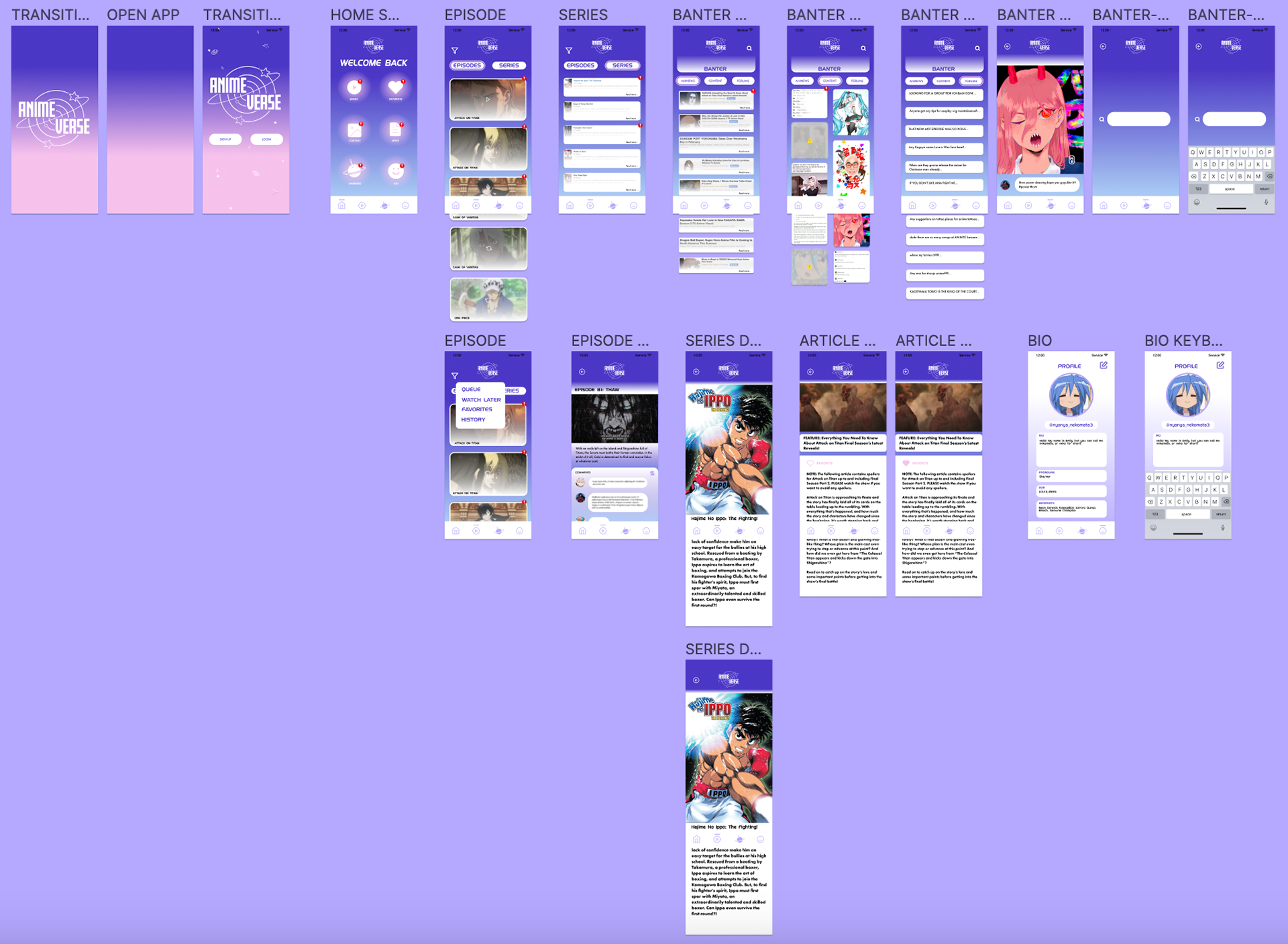 Final Screens