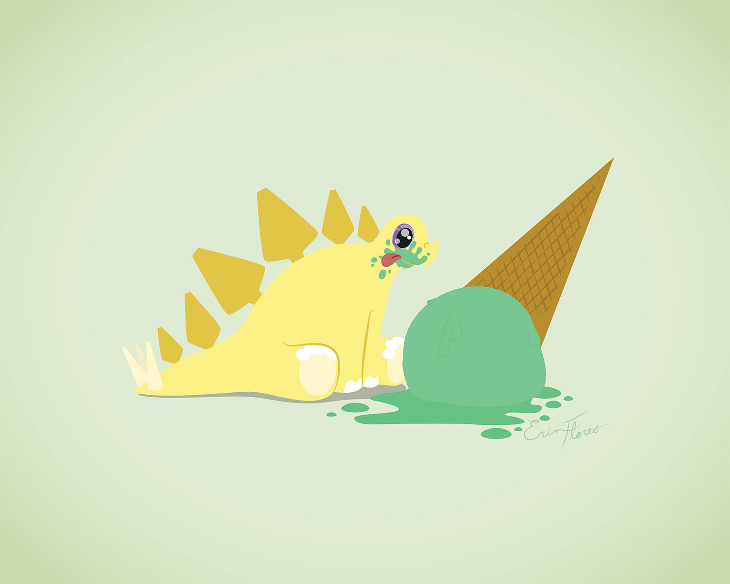 Steggy with His Wafflecone