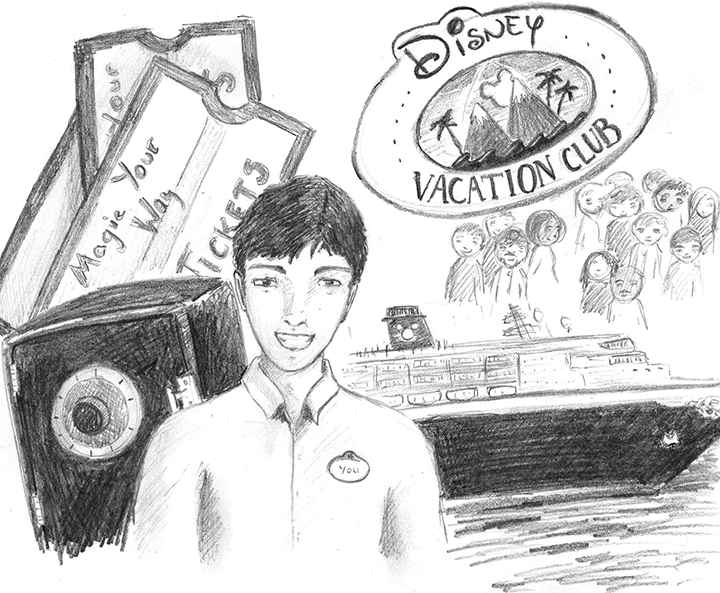 Hand drawn storyboard
