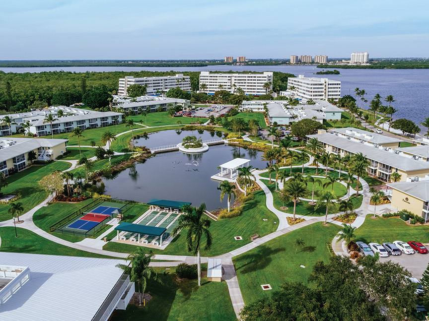 Aerial View AFTER - Color corrected grass and trees