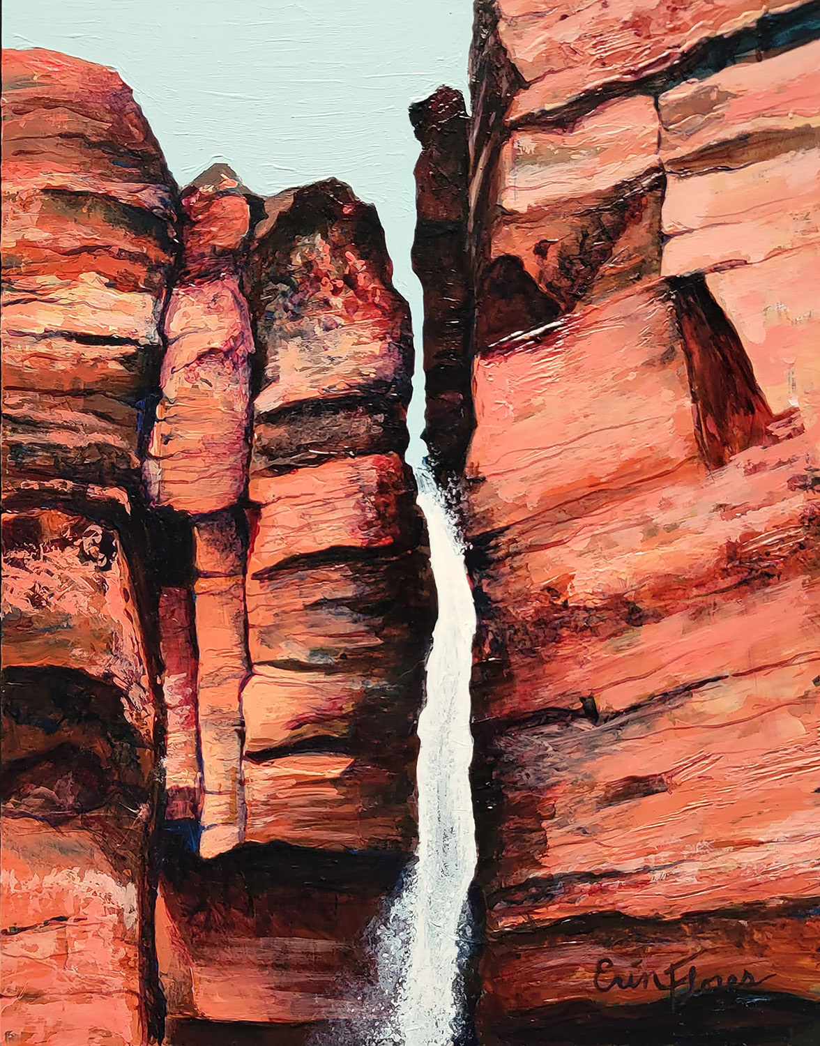 8"x10" Empyrean Falls, Utah