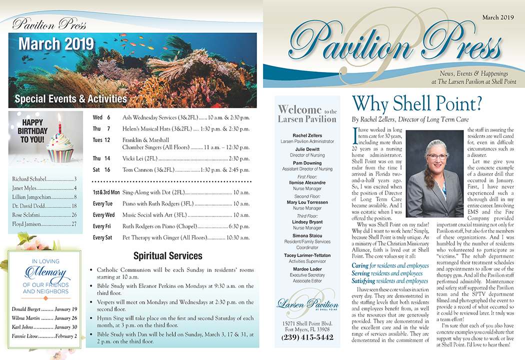 A3 bifold newsletter 1st and 8th page