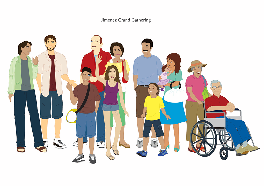 Characters from around the world, used in several scenes