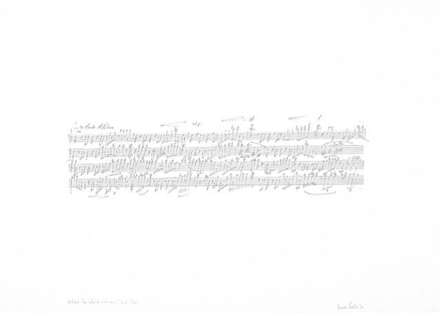 Franco Prinsloo / “#Music_for_isolated_musicians” Day 2: Marimba / 42cm(h) x 59.3cm(w) / archival ink drawing on Fabriano 250gms / 2023
