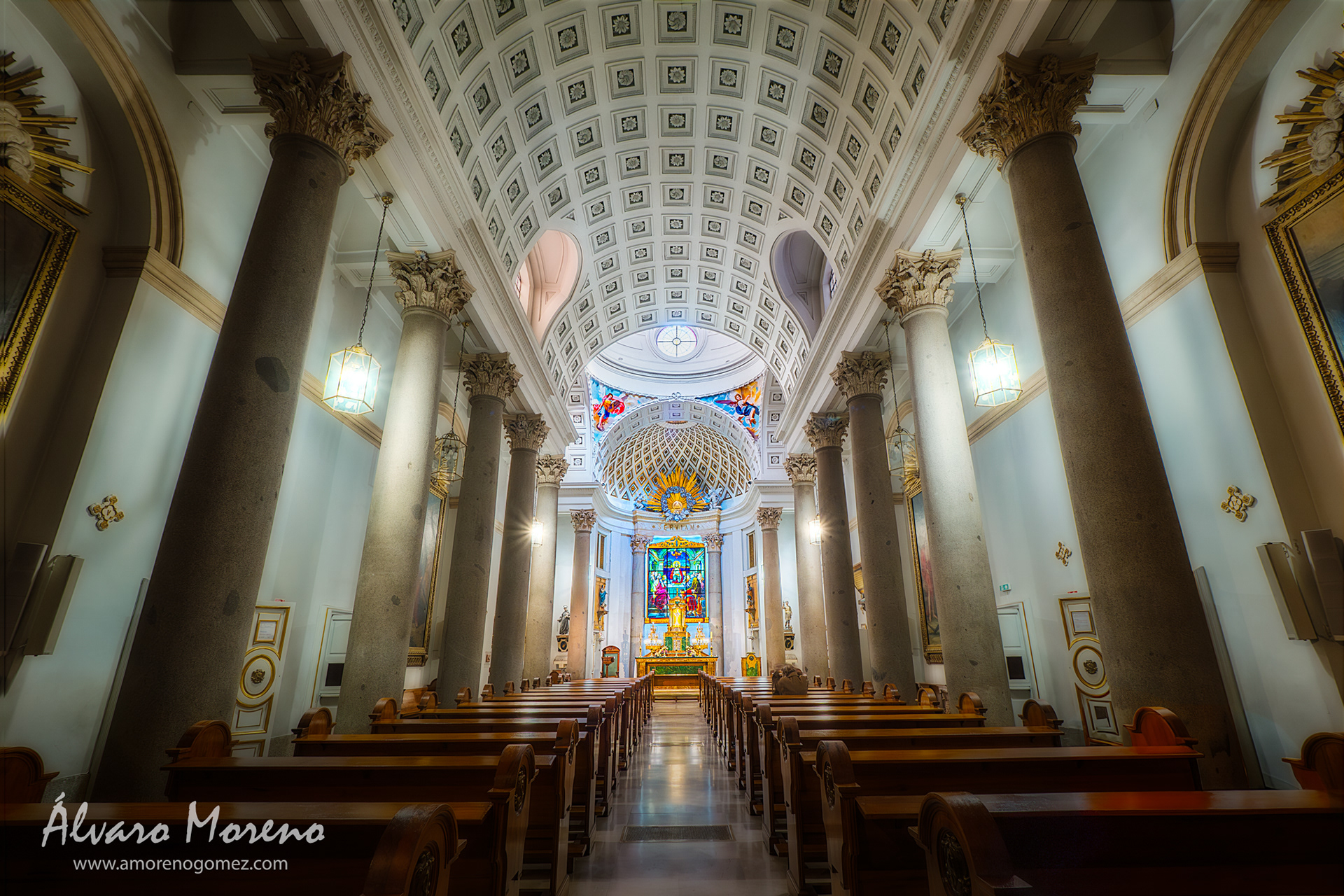 Vista de la nave del Oratorio del Caballero de Gracia, MAdrid
