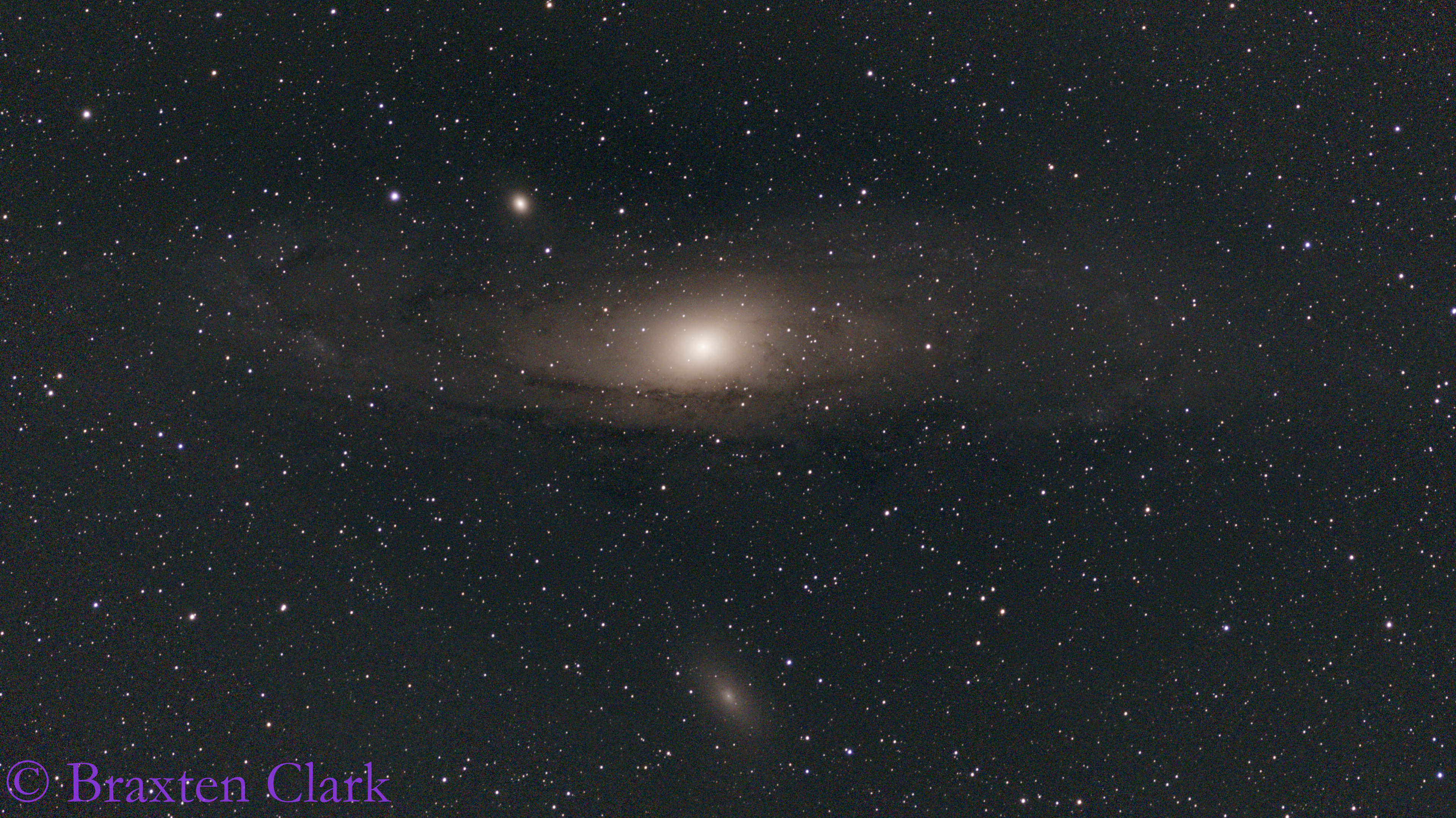 M31, M32, & M110 - The Andromeda Galaxy, Andromeda Satellite #1, Andromeda Satellite #2 