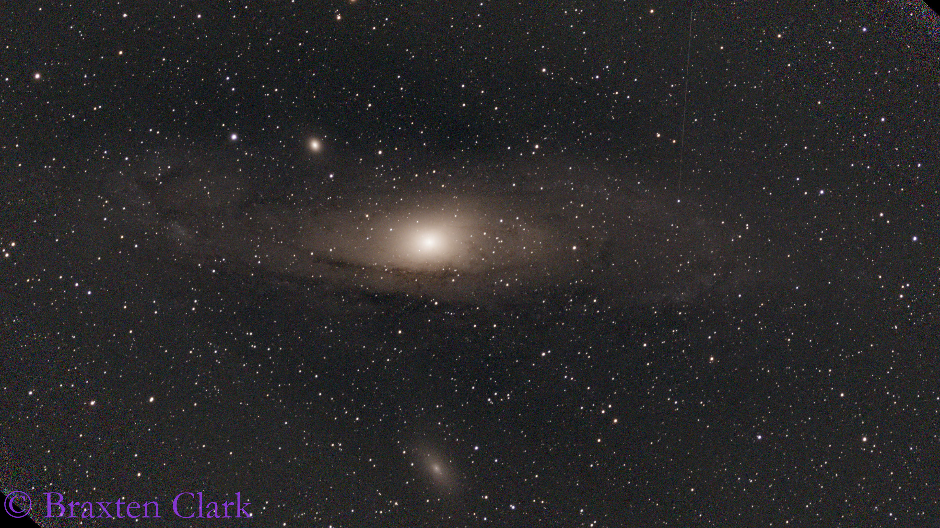 M31, M32, & M110 - The Andromeda Galaxy, Andromeda Satellite #1, Andromeda Satellite #2 