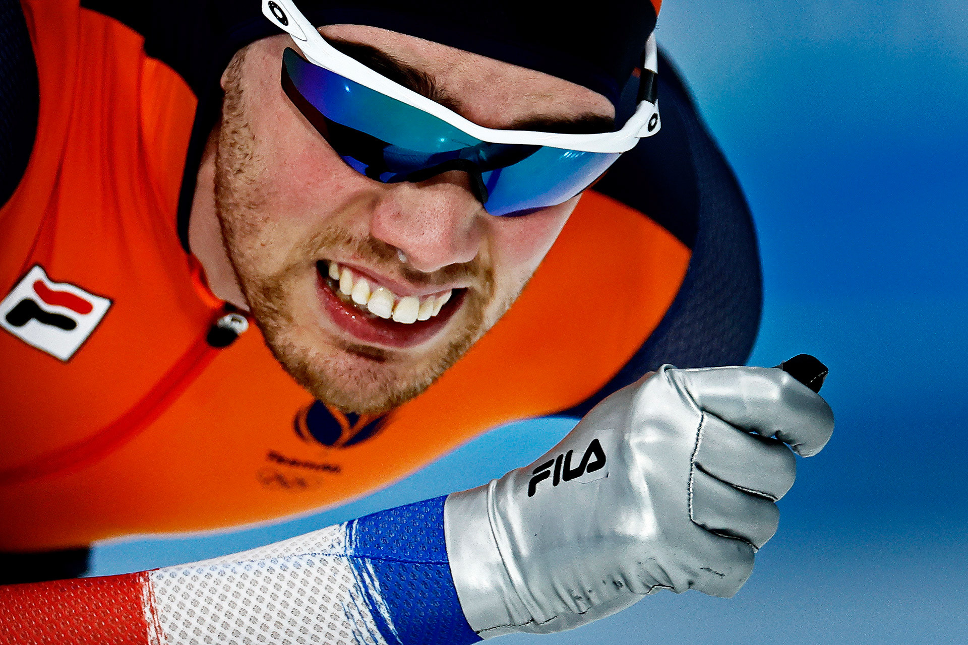 Patrick Roest op weg naar zilver op de 10000 meter.Foto: Pim Ras