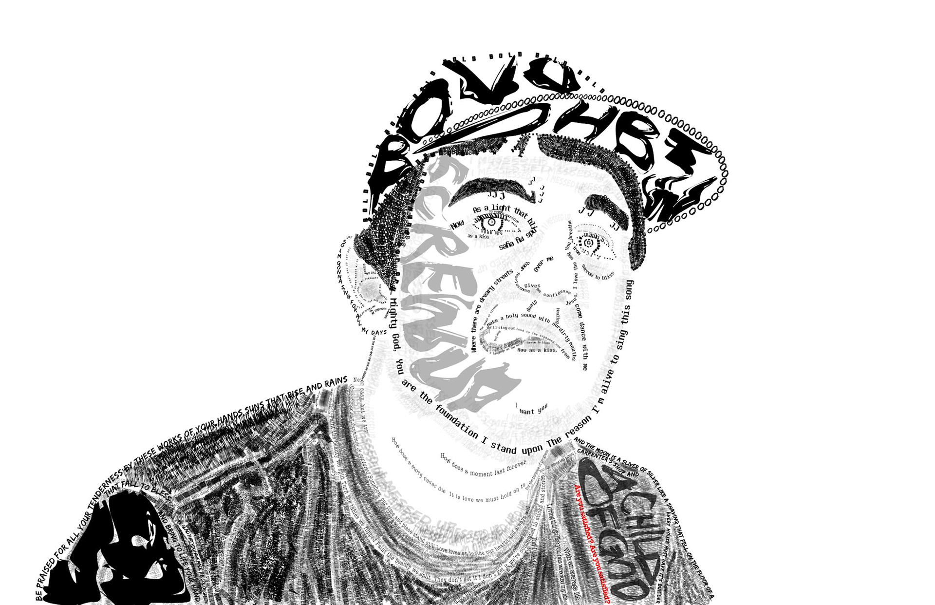 Typographical Portrait of Myself