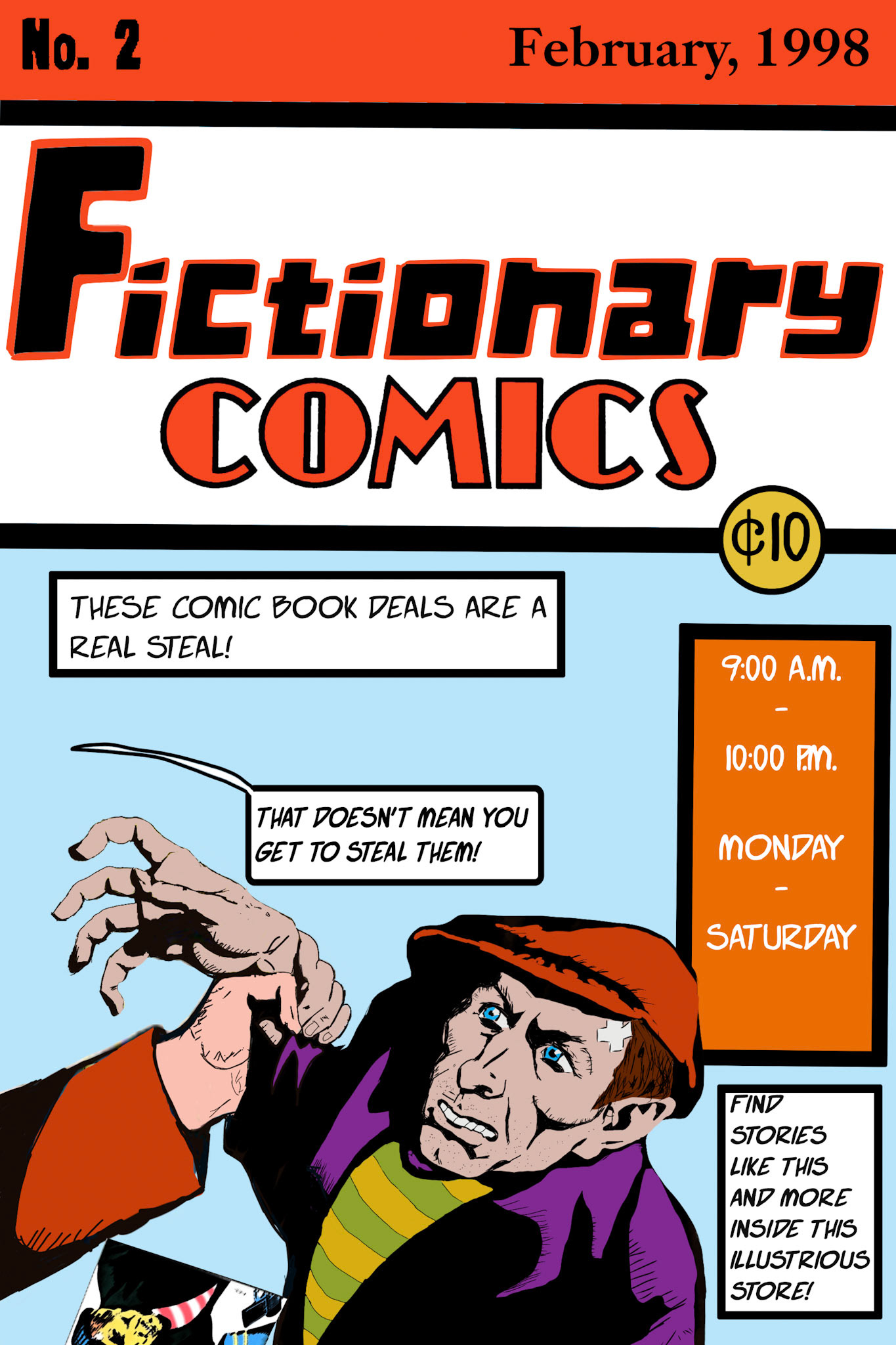 The other in the set of Branding Posters for "Fictionary Comics"