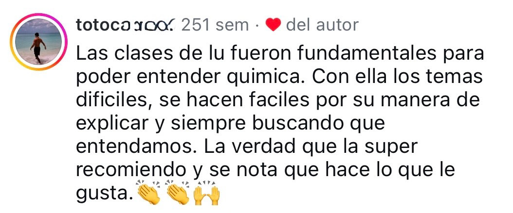 Toto: "Con ella los temas difíciles, se hacen fáciles por su manera de explicar."