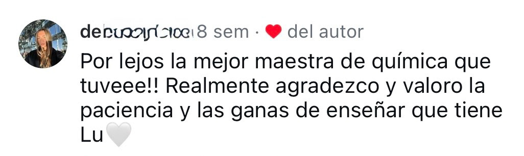 Para DElfi soy la mejor maestra de química!!!