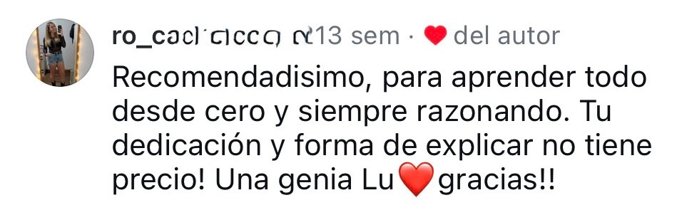 Ro destaca el aprender a razonar!!!
