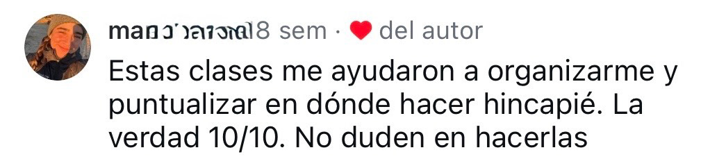 Marti destaca que la ayude a organizarse!!!