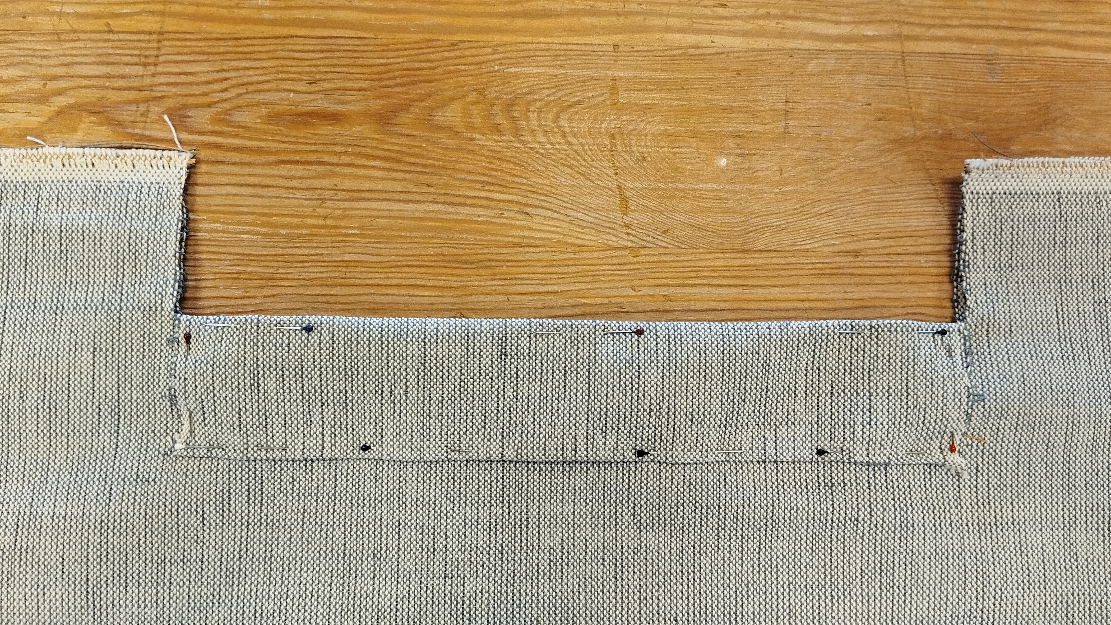 Hemming the neckline