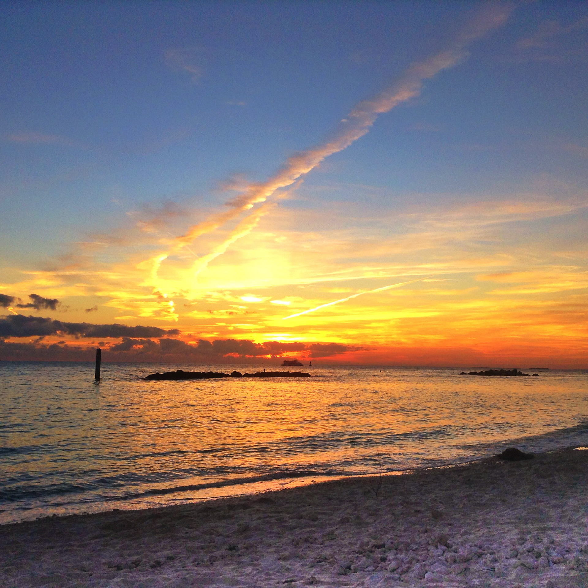Sunset, Smathers Beach, Key West