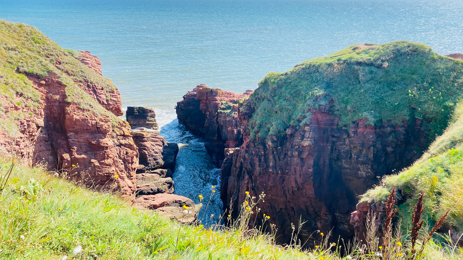 The Horseshoe, Cliffs Trail, Abroath, Sco