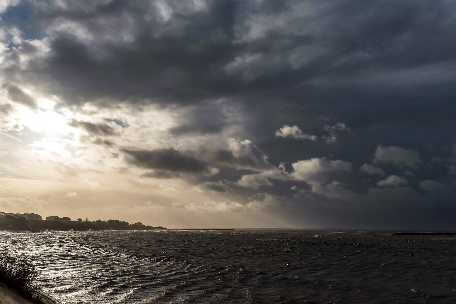 Ciel de tempête à Châtelaillon-Plage (fin décembre 2017)