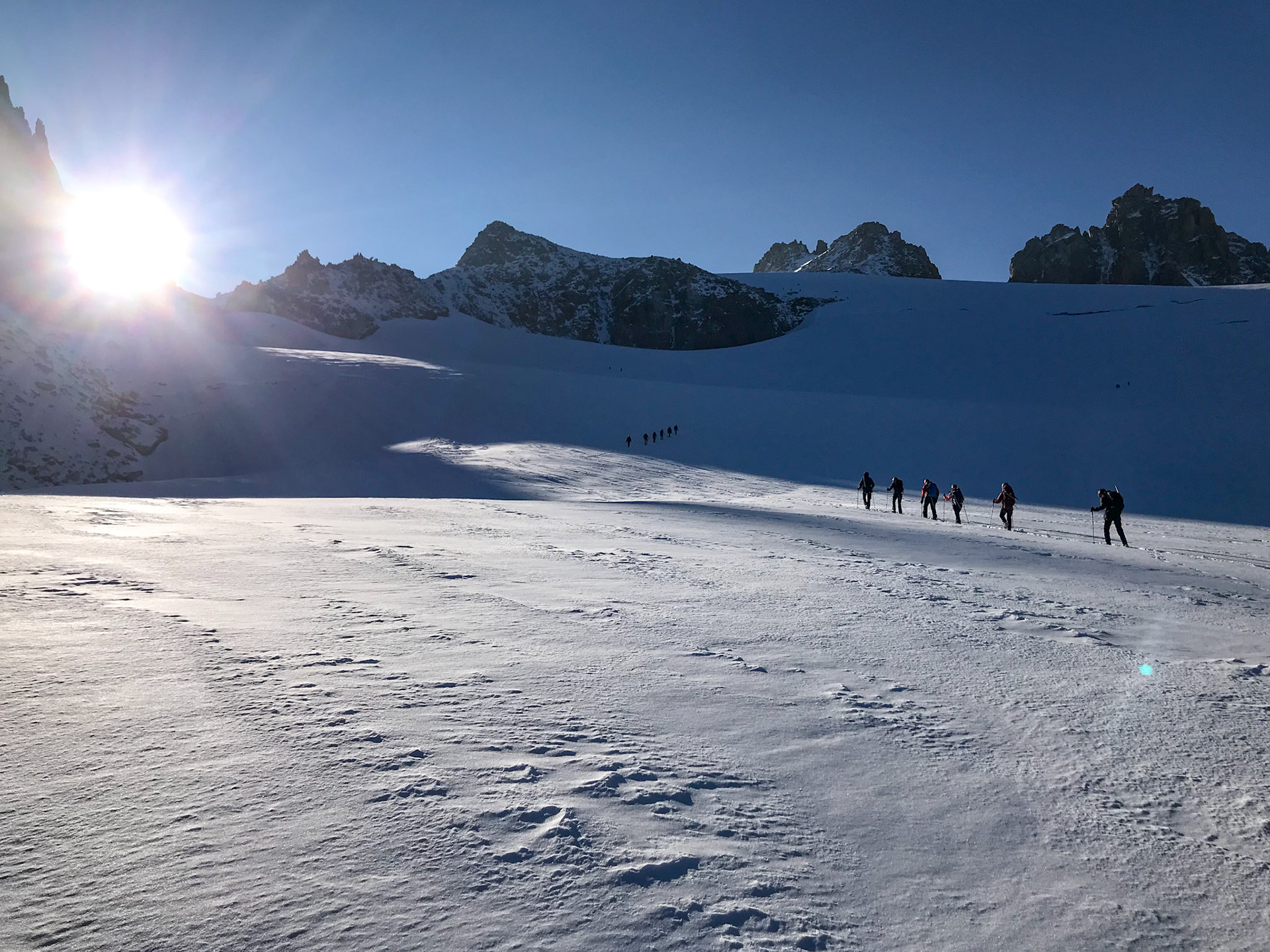 Les cordées à la montée