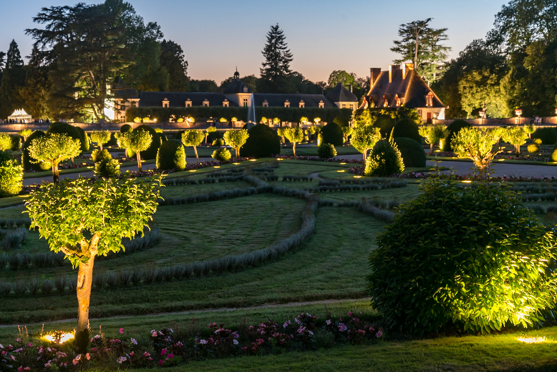 Inoubliable souvenir d'une soirée au Château de Chenonceau, dans le Jardin de Diane de Poitiers ("Soirée dégustation sous les étoiles")