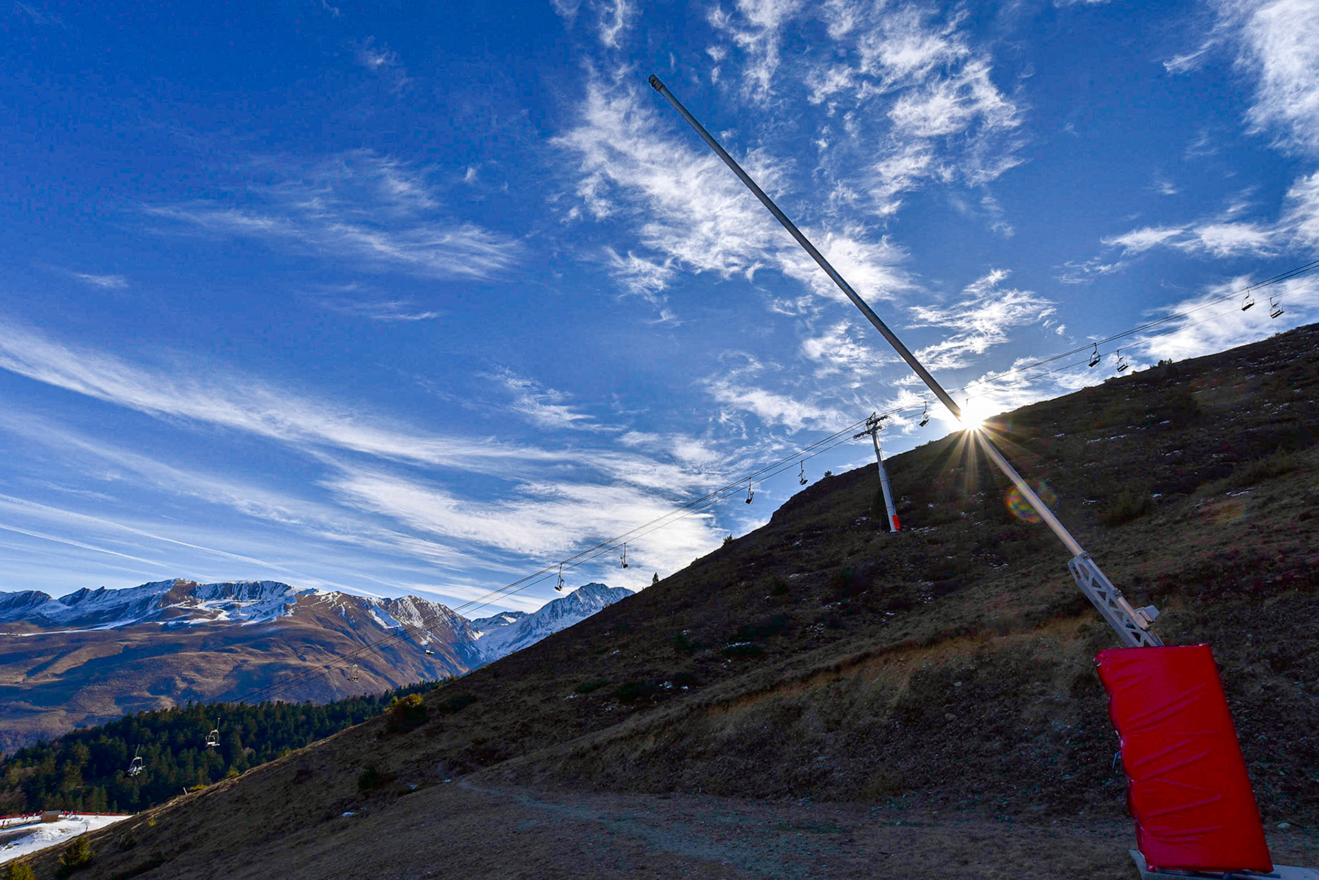 Les grands espaces des Hautes Pyrénées, à l'hiver 2017