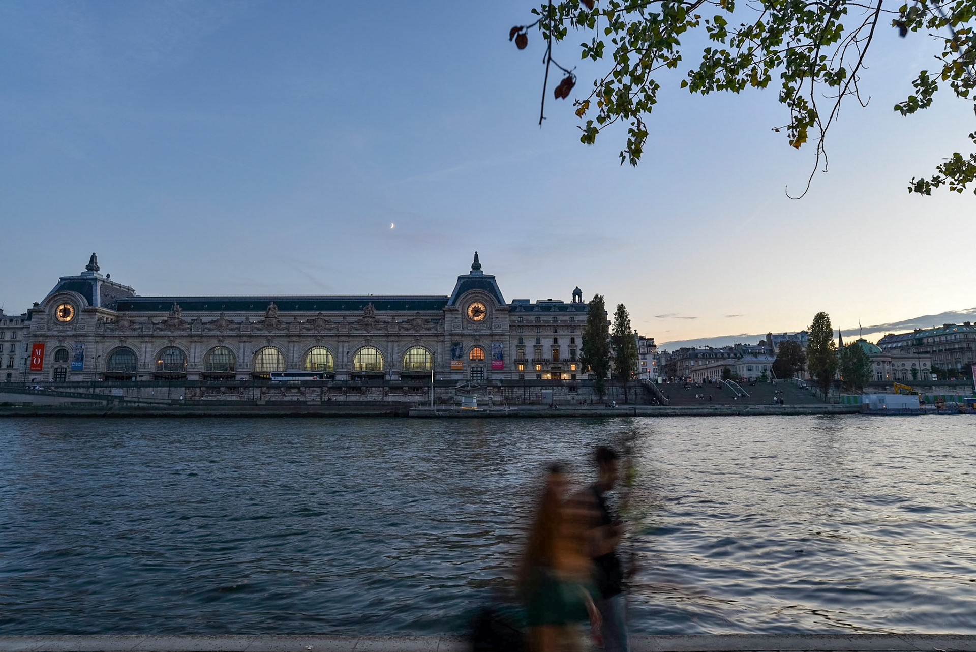 Une agréable soirée pour une balade au bord de la Seine, à l'automne 2018