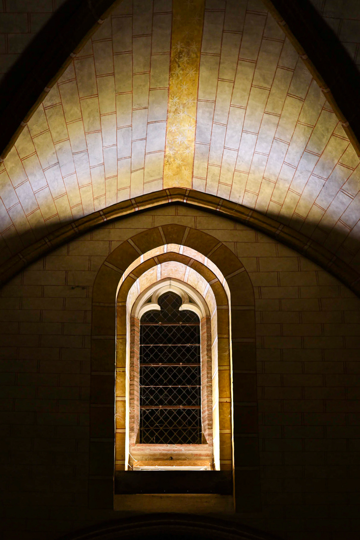 Détail de la salle capitulaire du Couvent des Jacobins de Toulouse, exceptionnellement ouvert le soir du 14 février 2017