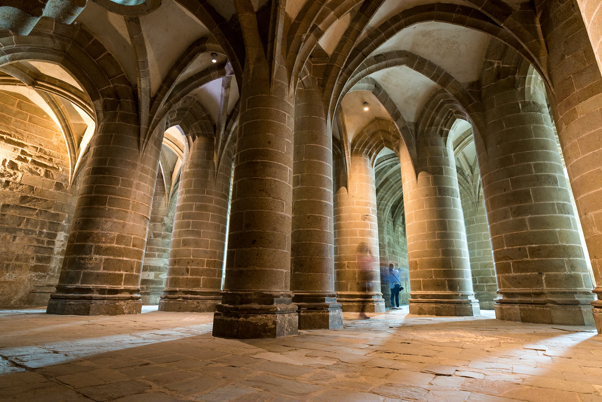 Crypte des Gros-Piliers, dans les profondeurs du Mont Saint-Michel
