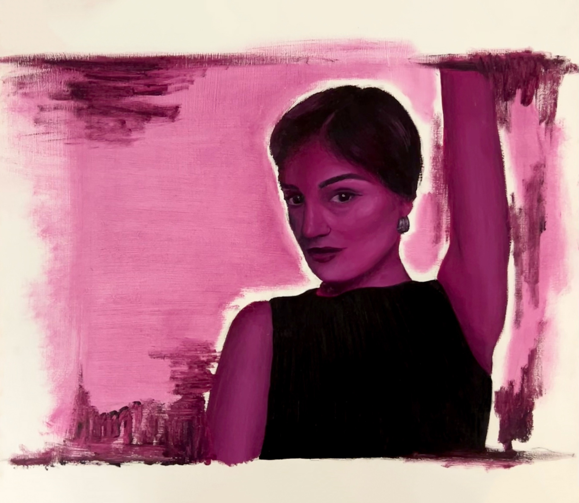 PINK, Oil on MDF Board, 2023