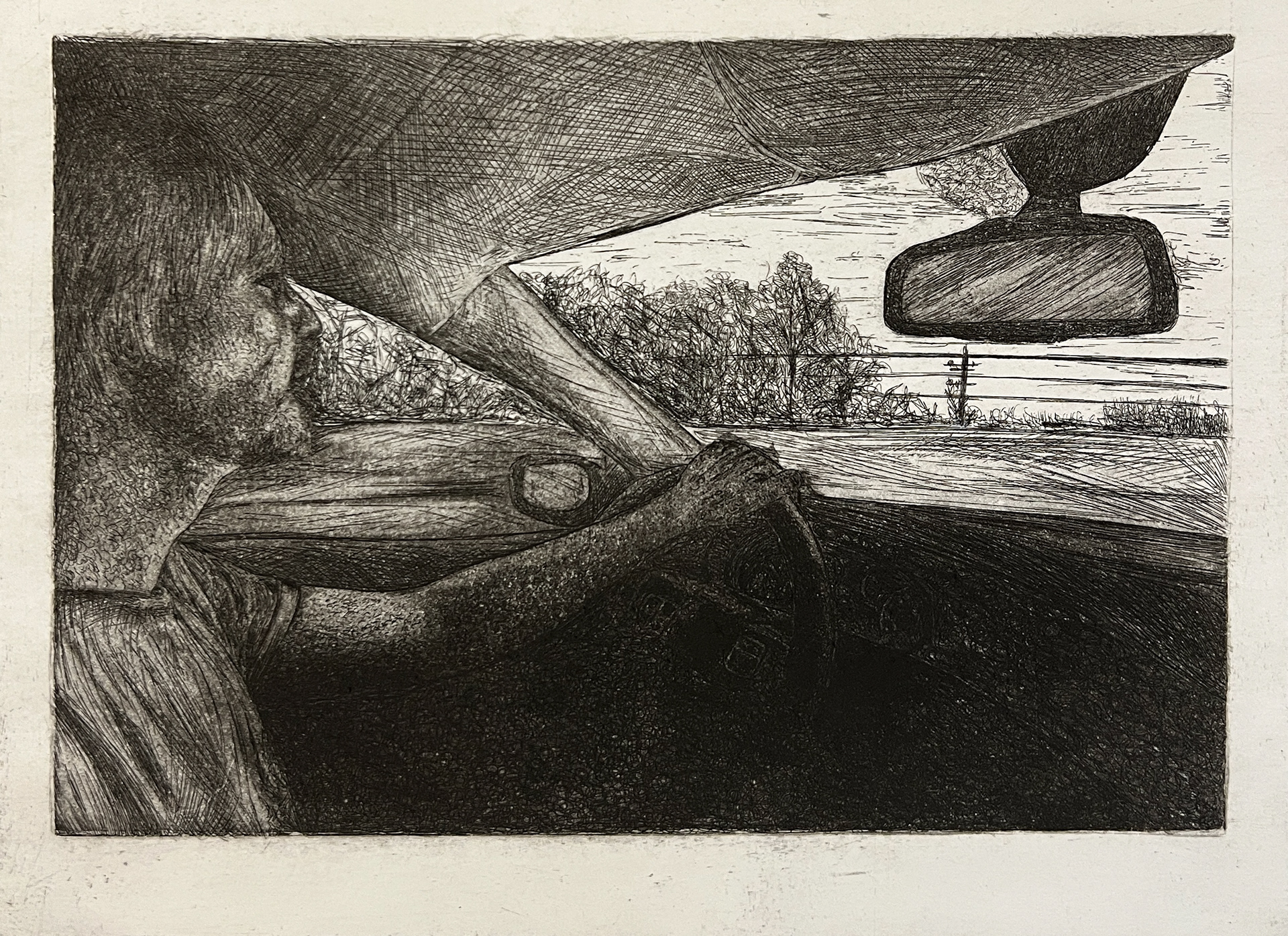 'Talon' Postcard, Etching, Open Edition, 2024