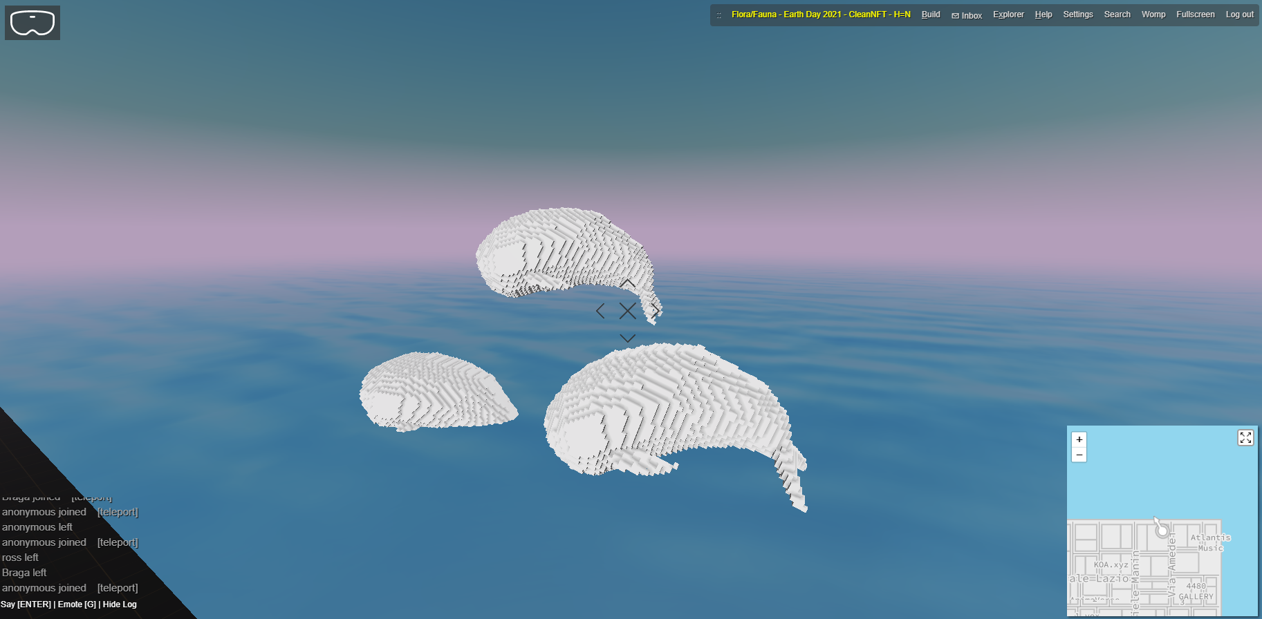 pod of beluga whales