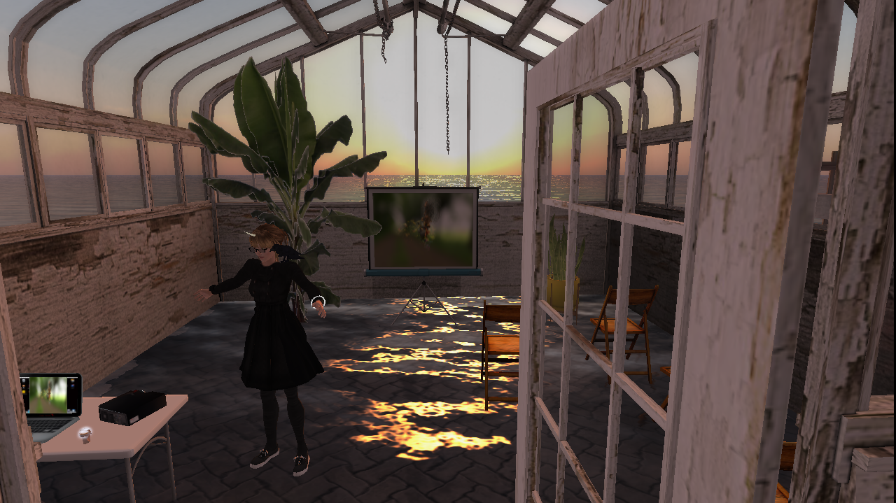 SL OSU campus . thesis hybrid exhibit IRL and in SL . 2018