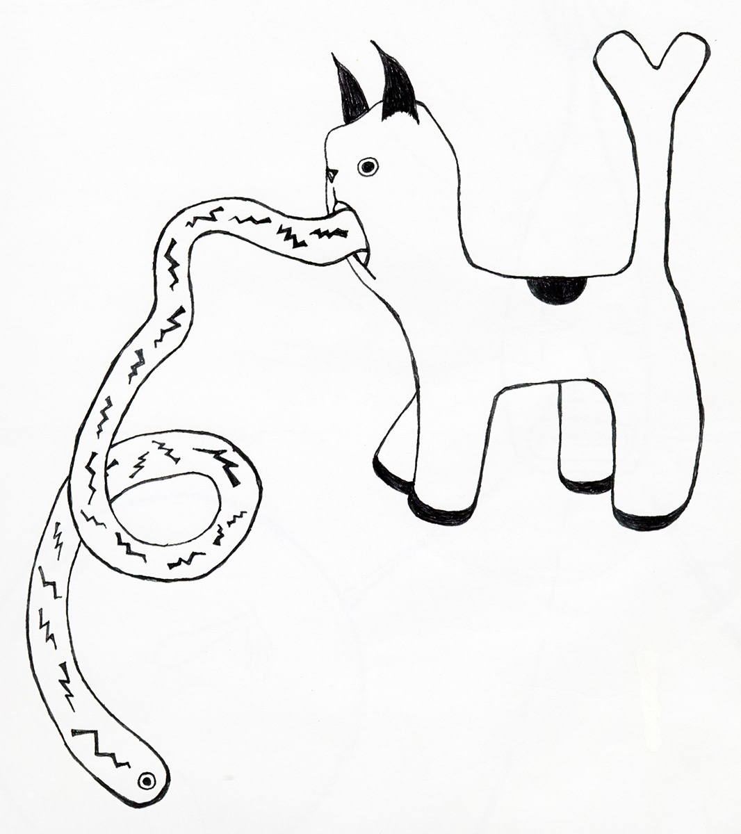 1990s pen drawings