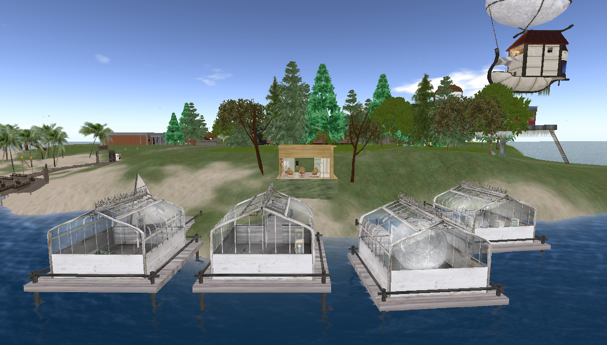 SL OSU campus . thesis hybrid exhibit IRL and in SL . 2018