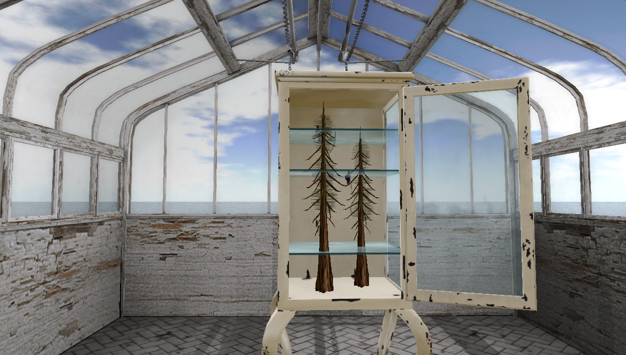 SL OSU campus . thesis hybrid exhibit IRL and in SL . 2018