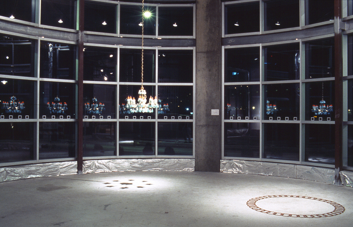 Car Crash Chandelier . Core Sample . Portland, Oregon . 2003