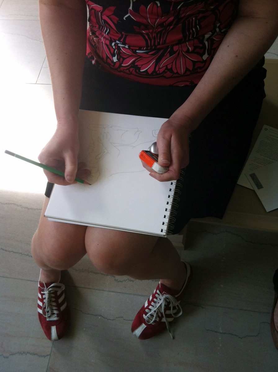 Drawing Lions at the Met . 2014